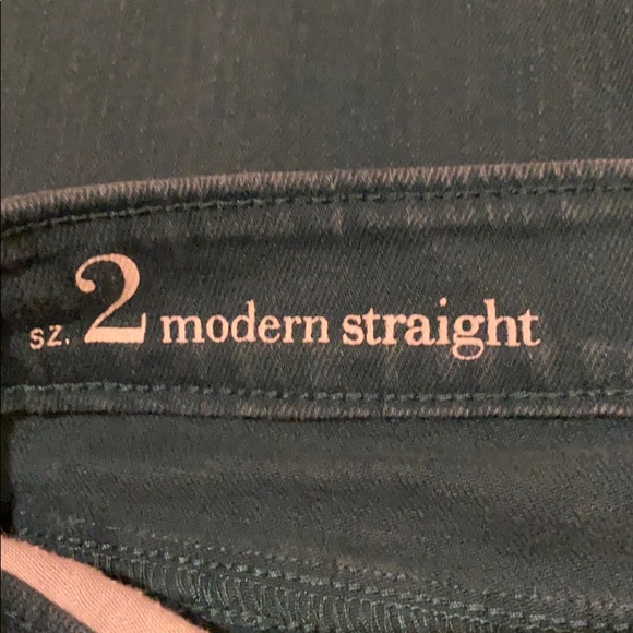 Ann Taylor Loft Forest Green Jeans - Picture 4 of 14